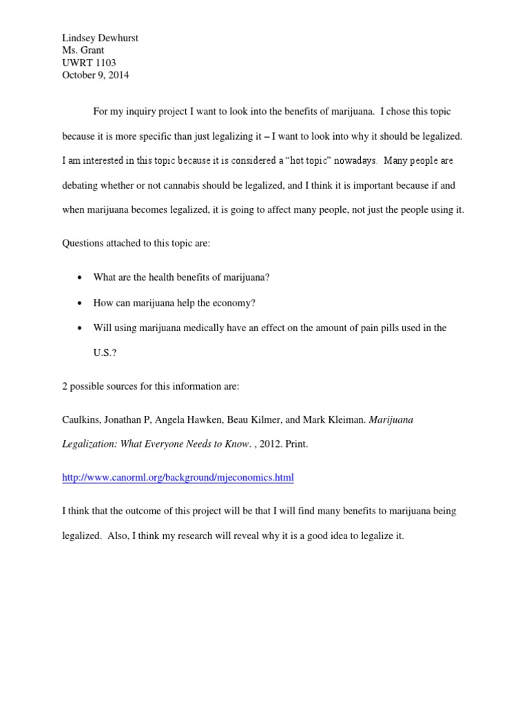 Inquiry Project 1st Draft | PDF
