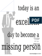Become a Missing Person