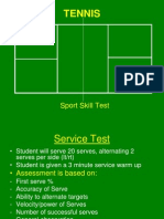 Tennis: Sport Skill Test