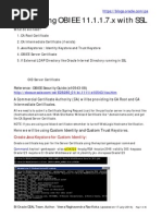 Configuring OBIEE SSL