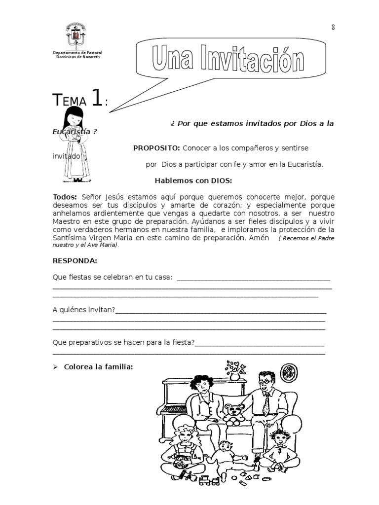 Catequesis de Primera Comunión Guias 5 Penitencia eucaristía