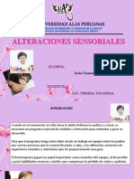 Alteraciones Sensoriales 