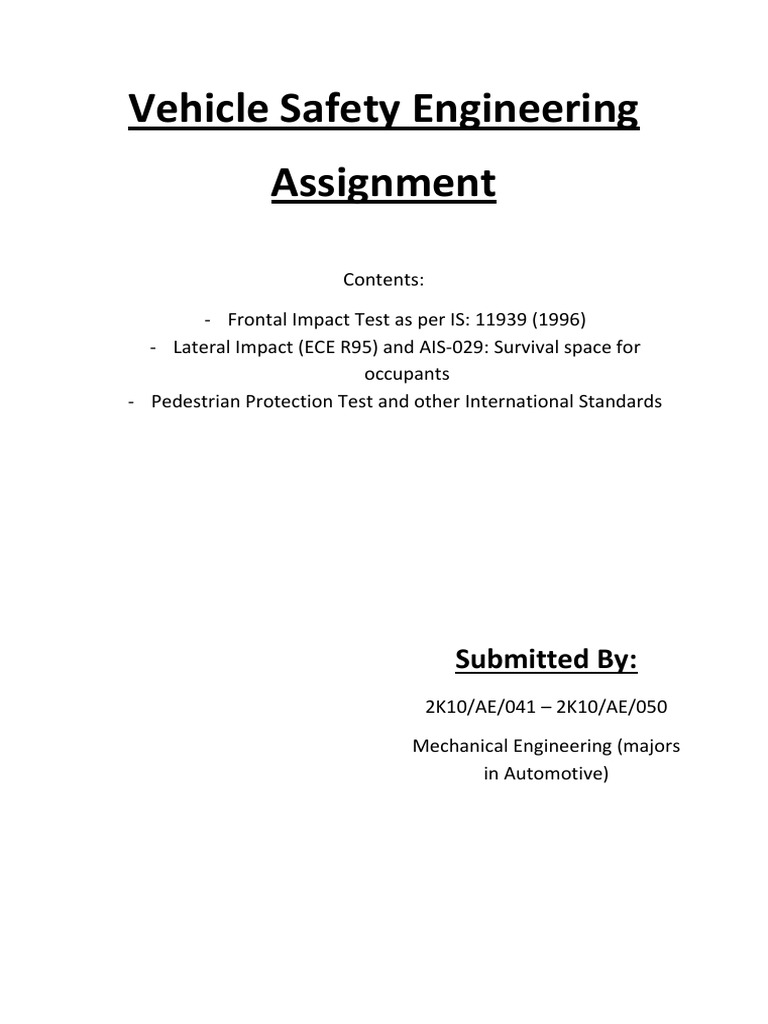 Crash Tests Front Side | PDF | Truck | Airbag