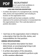 Recruitment