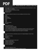 Teradata Basics Exam - Sample Question Set 1 (Answers in Italic Font)