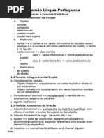 Resumão Língua Portuguesa