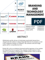 Brand and Technology Management