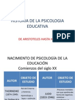 Historia de La Psicologia Educativa