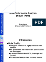 USB Performance Analysis of Bulk Traffic