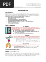 Well Disinfection: Why Disinfect?