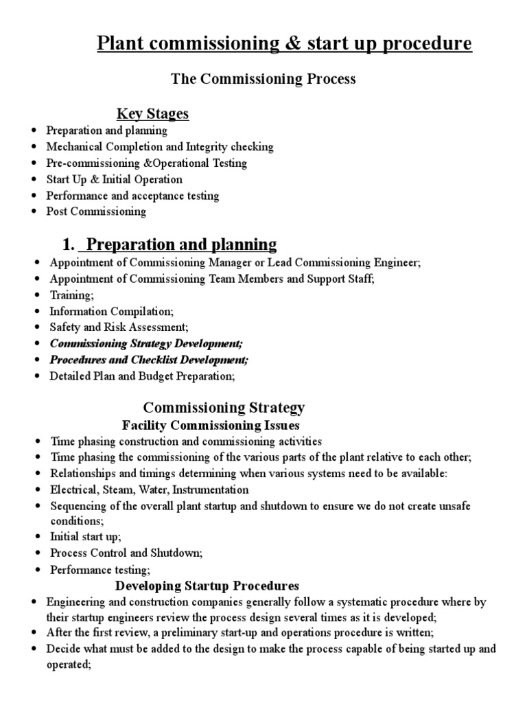 Plant Commissioning and Startup Guide | PDF | Heat Exchanger | Steam
