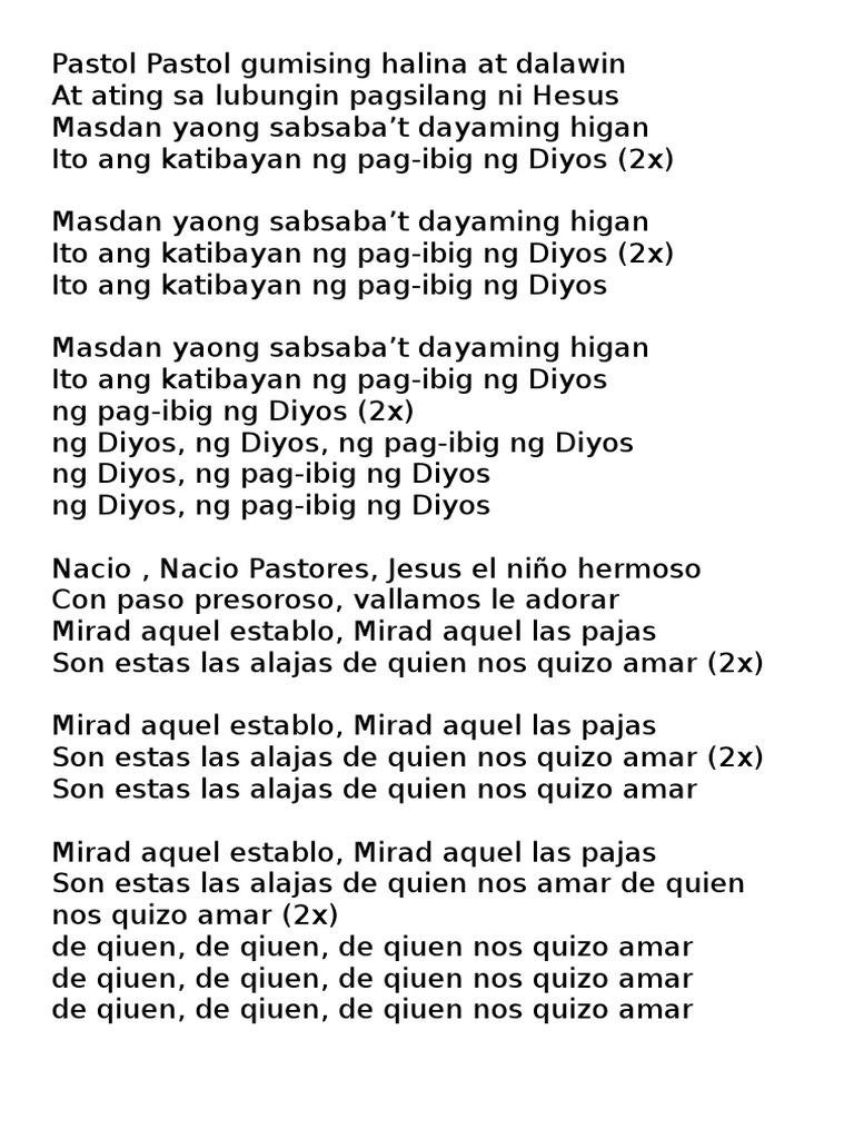 Pastol Pastol Gumising | PDF