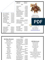 Thanksgiving 2014 Store Menu