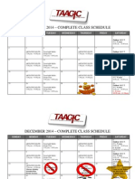 Complete 2014 Calendar Class List