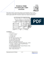 Wood & Wire Stationary 3-Bin System