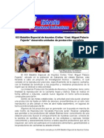 933 Batallón Especial de Asuntos Civiles "Cnel. Miguel Palacio Fajardo" Desarrolla Unidades de Producción Socialista