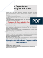 Método de Depreciación Decreciente y Las NIIF