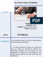 Dos Crimes Contra A Fé Publica Slides Corretos