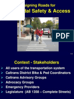 Cal - Dot - Designing Streets For Pedestrian and Bicycle Safety - Multimodal - 01 - Introduction - 7-2007