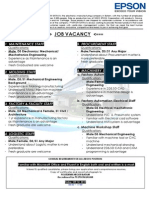 Job Vacancy 12 Sept 2014 PT Epson