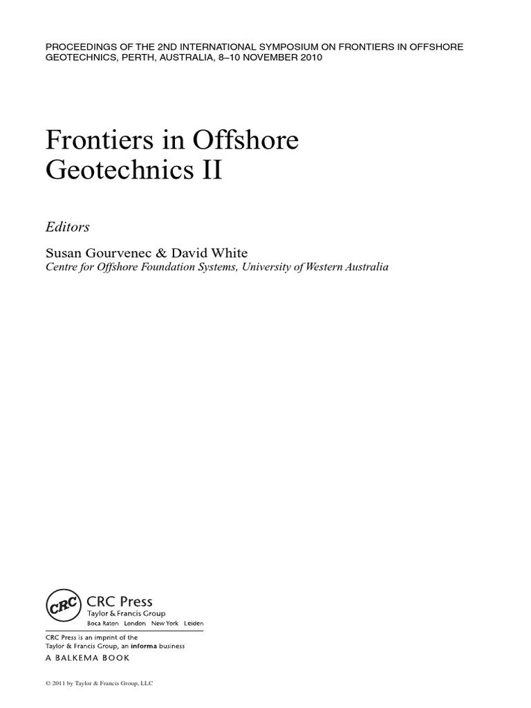 Offshore Geotechnics Pdf Deep Foundation Geotechnical Engineering