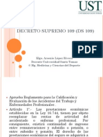 Decreto Supremo 109 (Ds 109) Clase 5