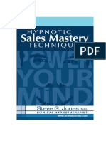 Hypnotic Sales Mastery Techniques Steve G Jones Ebook PDF