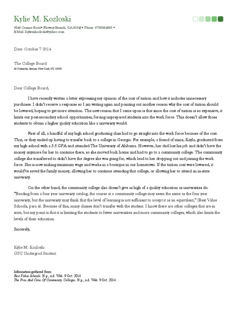 Letter Two Final | PDF | Wellness