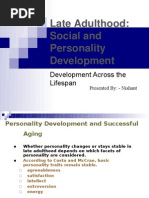 Download Late Adulthood Social and Personality Development by nishutha3340 SN24745887 doc pdf