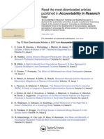Read The Most-Downloaded Articles Published in Accountability in Research Free!
