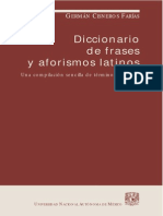 Diccionario - Frases y Aforismos Latinos