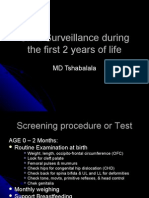 Child Surveillance During the First 2 Years Of