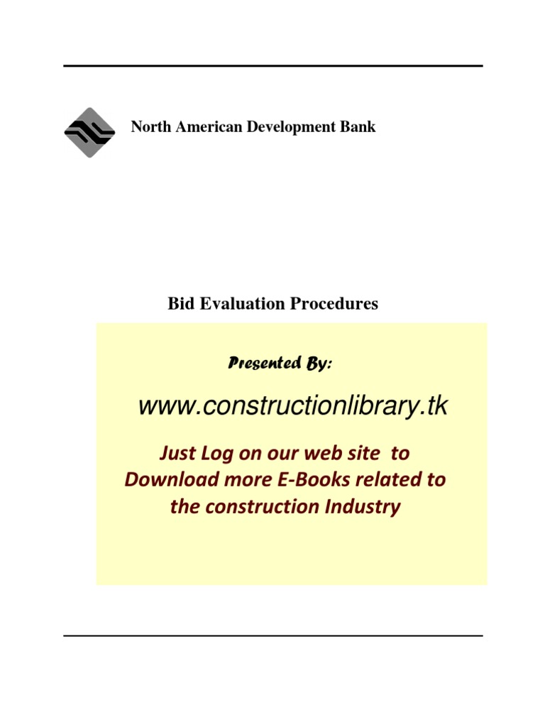 TECHNICAL BID EVALUATION PROCEDURE intelligence overview