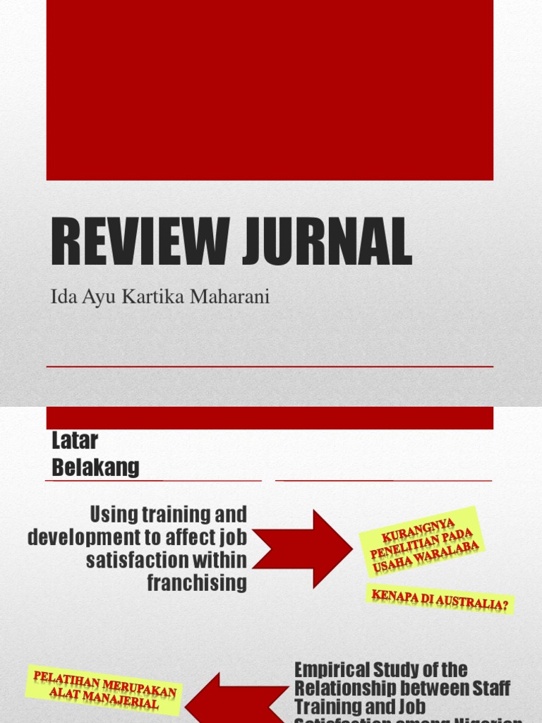 Review Jurnal Sdm Ppt