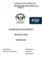 Env. Eng - II Practical Manual