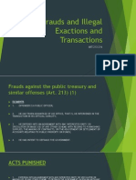 Frauds and Illegal Exactions and Transactions