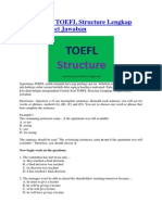 Contoh Soal TOEFL Structure Lengkap Dengan Kunci Jawaban