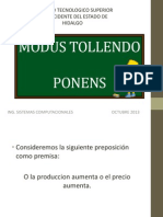 Modus Tollendo Ponens1