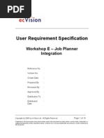 User Requirement Specification