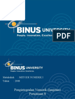 Pengintegralan Numerik (Lanjutan)