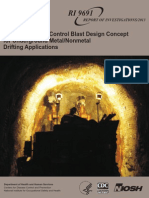 A New Perimeter Control Blast Design Concept For Underground Metal/Nonmetal Drifting Applications