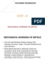 U-2 Mechanical Working of Metals