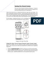 Setting The Upper Thread Tension (Using The Tajima Tension Gauge)