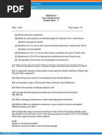 CBSE 12 Chemistry SamplePaper