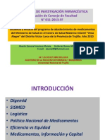 Eficiencia y Eficacia Del Programa de Abastecimiento de