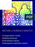 Metode U Humanoj Genetici