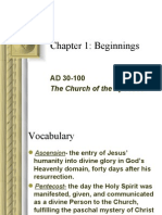 Chapter 1: Beginnings: The Church of The Apostles