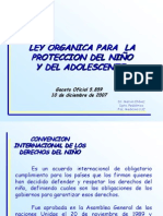 Ley Organica para La Proteccion Del Niño y Del Adolescente