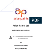 Asian Paints Marketing Report Analysis