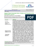 Organic Potato Processing Status, Problem and Potentials in the Netherlands - A Review